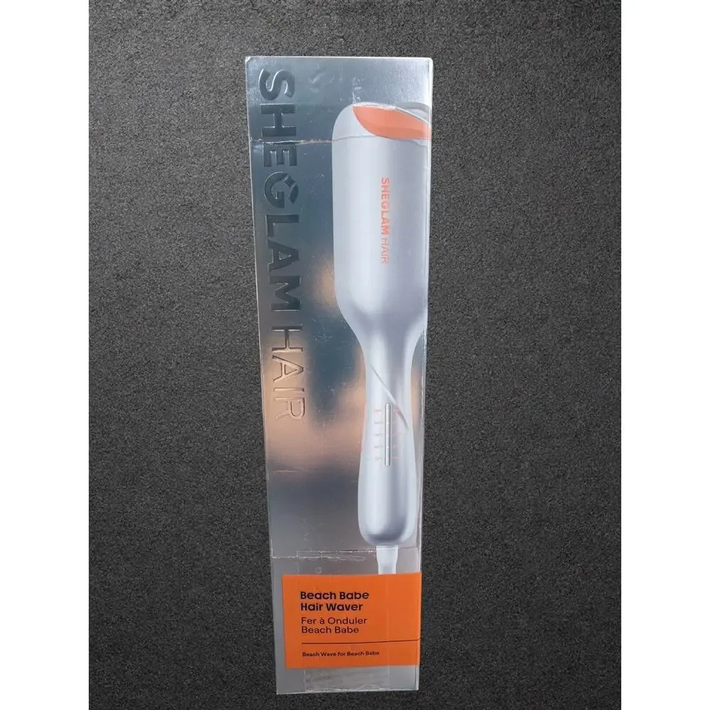 SHEGLAM HAIR Beach Babe Hair Waver Anti-Scald Smart Timing Reminder White/Orange